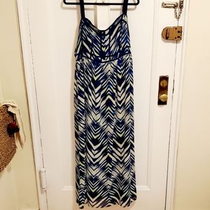 Torrid Size 16 Abstract Stripe Maxi Dress
